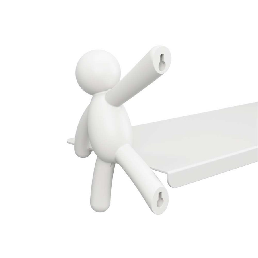 Storage * | Umbra Buddy Floating Wall Shelf 46 Cm White