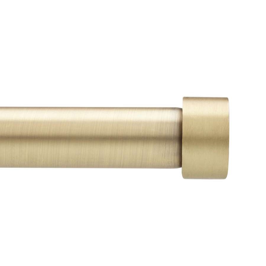 Blinds & Window Treatments * | Umbra 36-In To 66-In Brass Curtain Rod Set