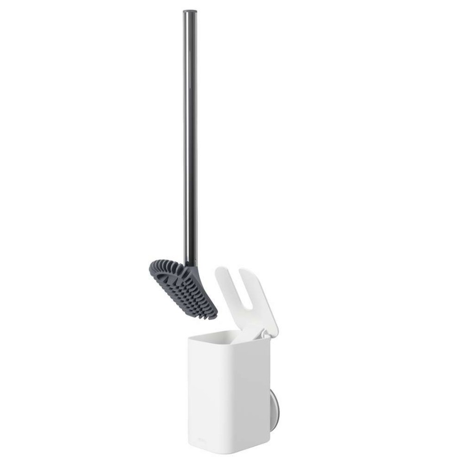 Hardware * | Umbra Flex Sure-Lock Toilet Brush & Holder White