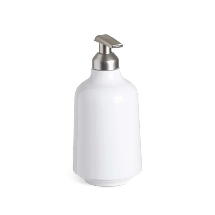 Bathroom Accessories * | Umbra Step White Soap Pump