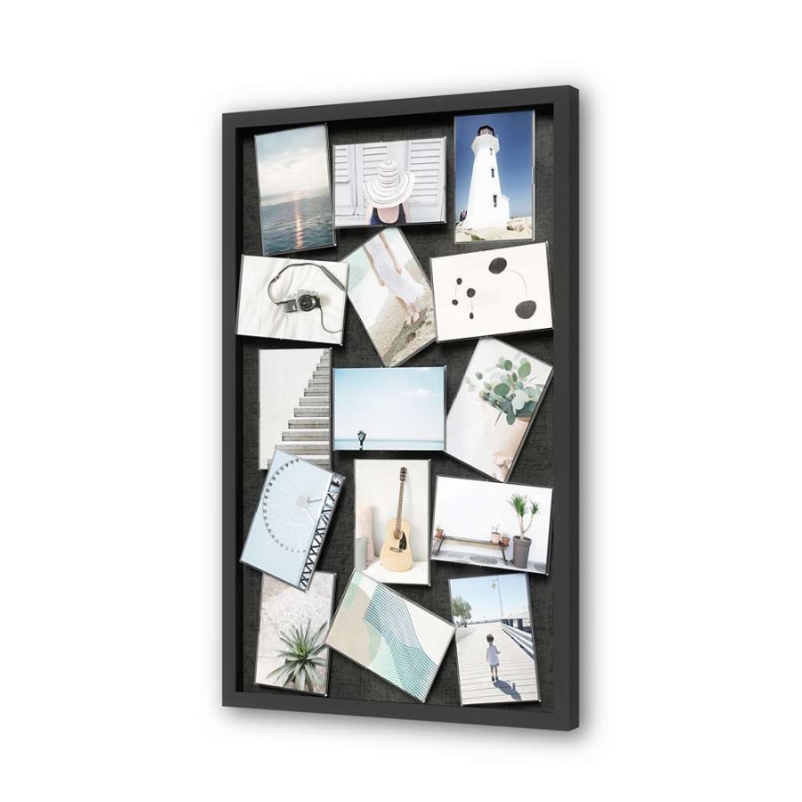 Home Accents * | Umbra Pixie Black 4-In X 6-In Multi-Picture Wall Frame