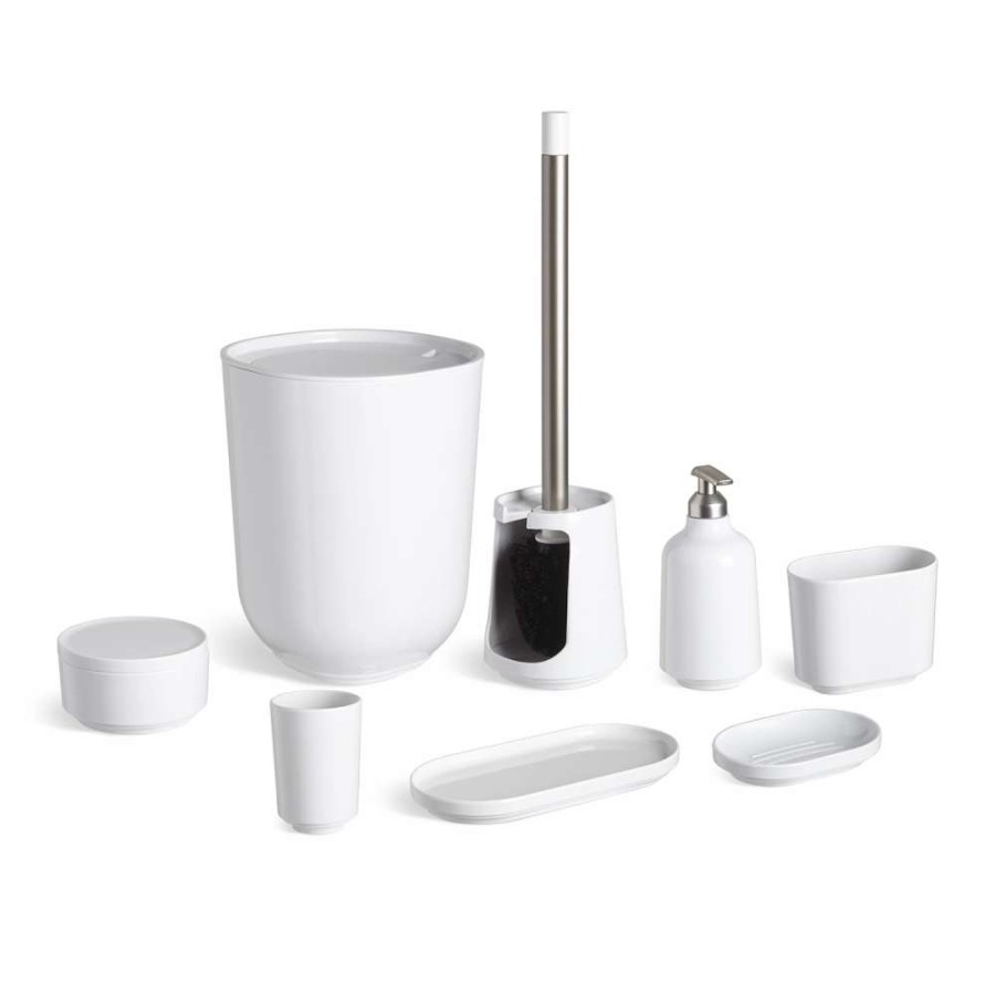 Hardware * | Umbra Step White Toilet Brush