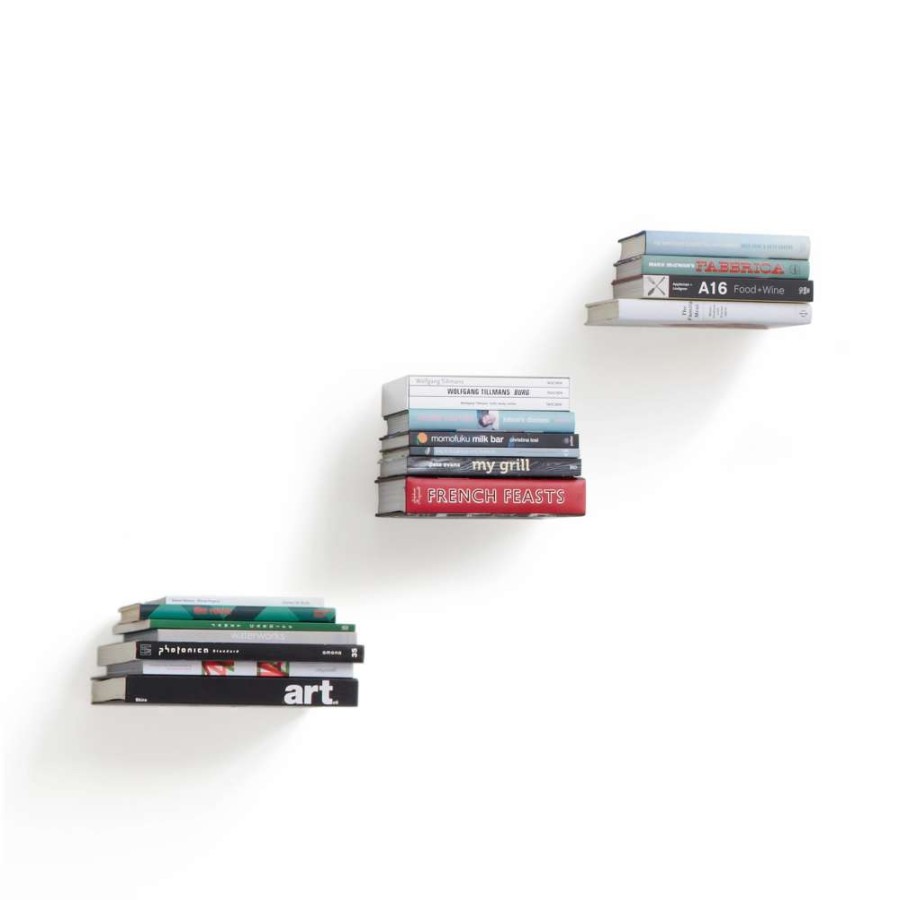 Storage * | Umbra Conceal Shelf Small Silver 3-Pack