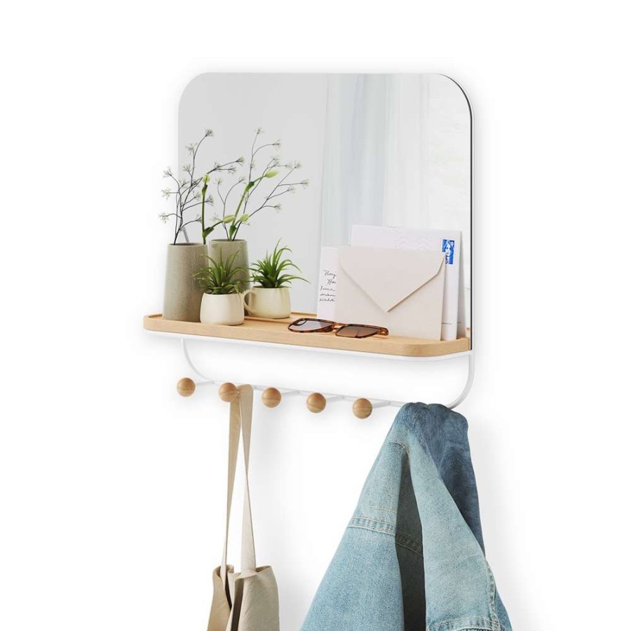 Storage * | Umbra Estique Mirror With Hooks