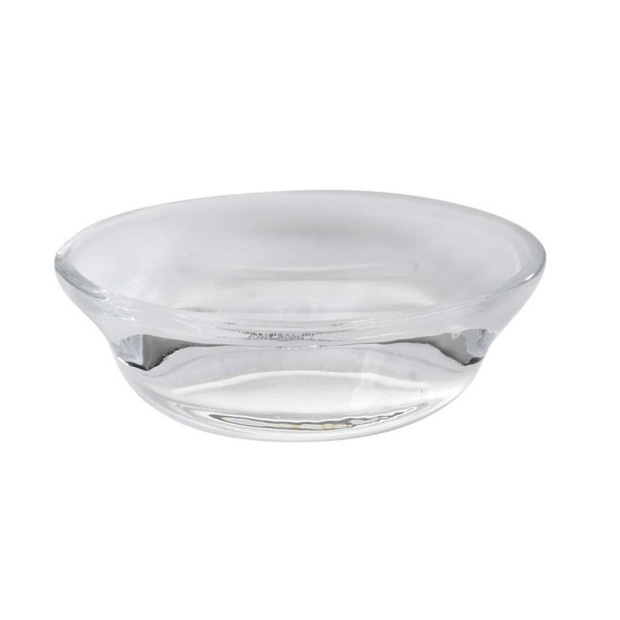 Bathroom Accessories * | Umbra Vapor Translucent White Molded Glass Soap Dish