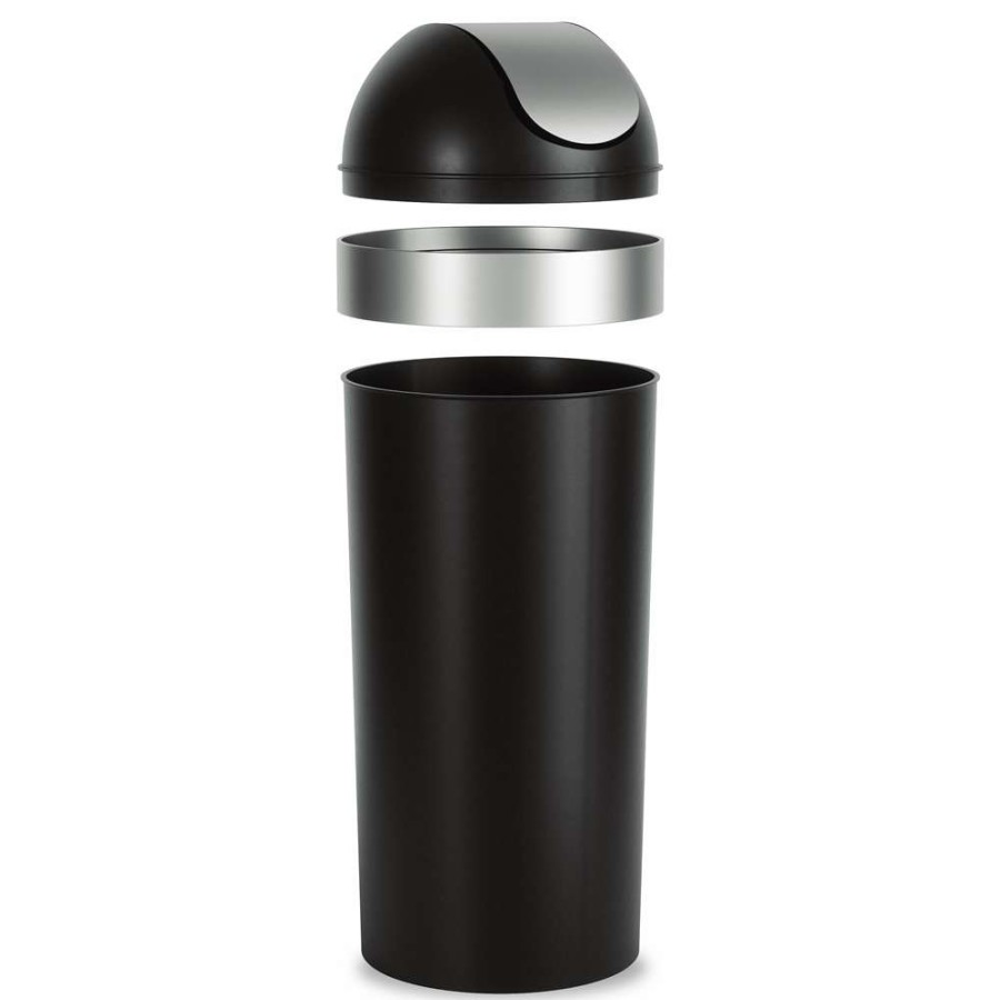 Storage * | Umbra Venti 16-Gallon (62L) Trash Can With Swing Top Lid