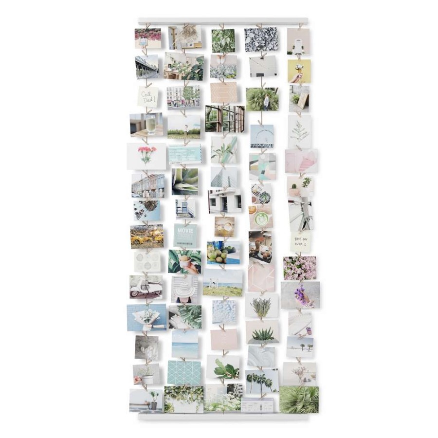 Home Accents * | Umbra Hangit Large Photo Display 26-In X 60-In White