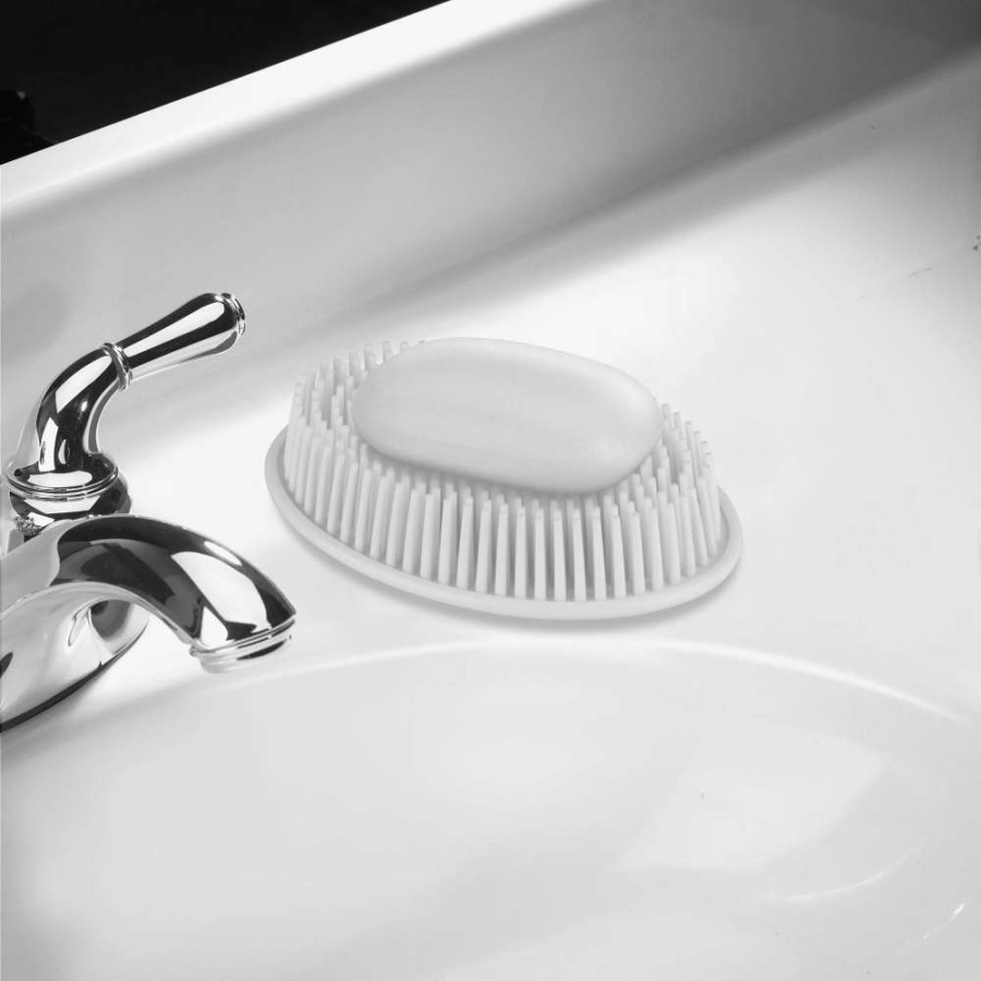 Bathroom Accessories * | Umbra Grassy White Soap Dish