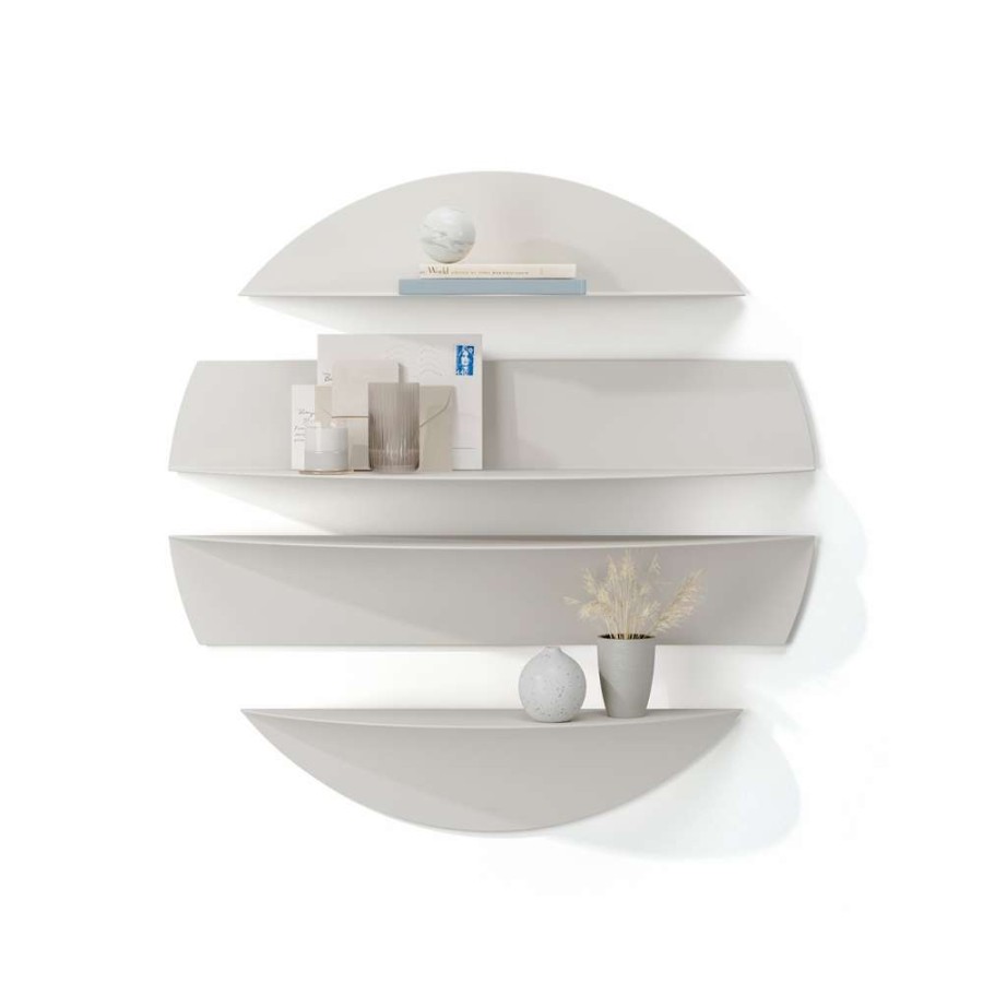 Storage * | Umbra Solis 30-In L X 7.29-In H X 30-In D White Steel Wall Shelf