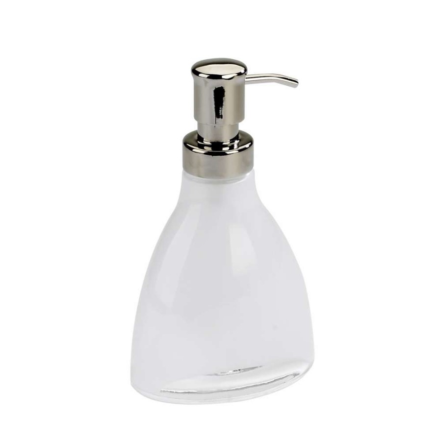 Bathroom Accessories * | Umbra Vapor Translucent White Molded Glass Soap Pump