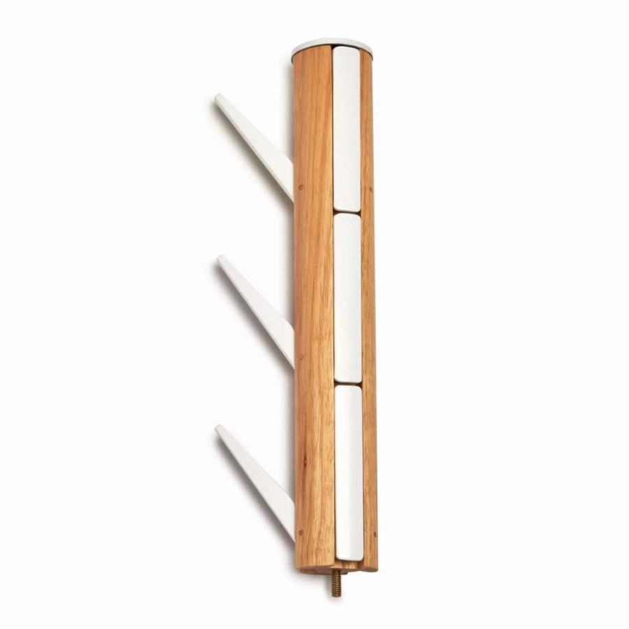 Storage * | Umbra Flapper White And Natural Coat Rack