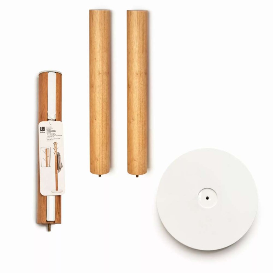 Storage * | Umbra Flapper White And Natural Coat Rack