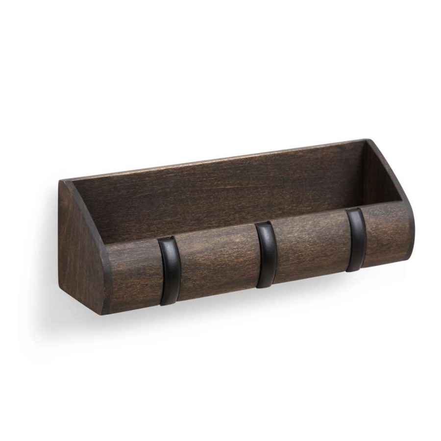 Hardware * | Umbra Walnut Cubby Mini Organizer