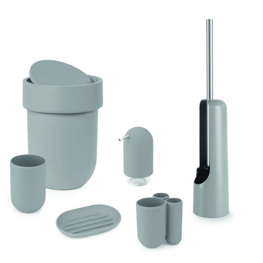 Hardware * | Umbra Touch Grey Toilet Brush