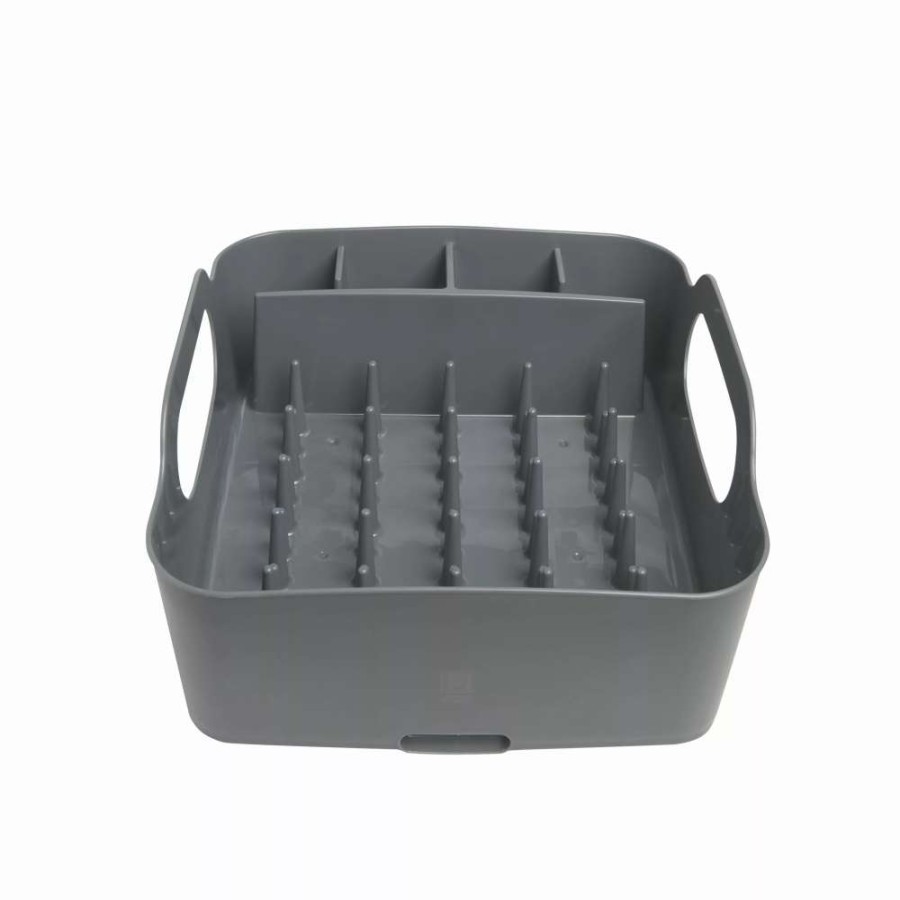 Storage * | Umbra Charcoal Tub Dish Rack