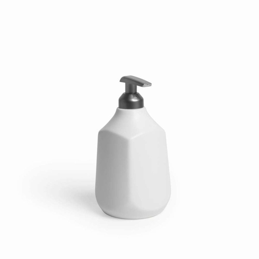 Bathroom Accessories * | Umbra Corsa White Ceramic Soap Pump