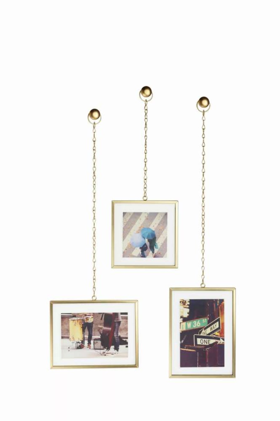 Home Accents * | Umbra Matte Brass Fotochain Photo Display