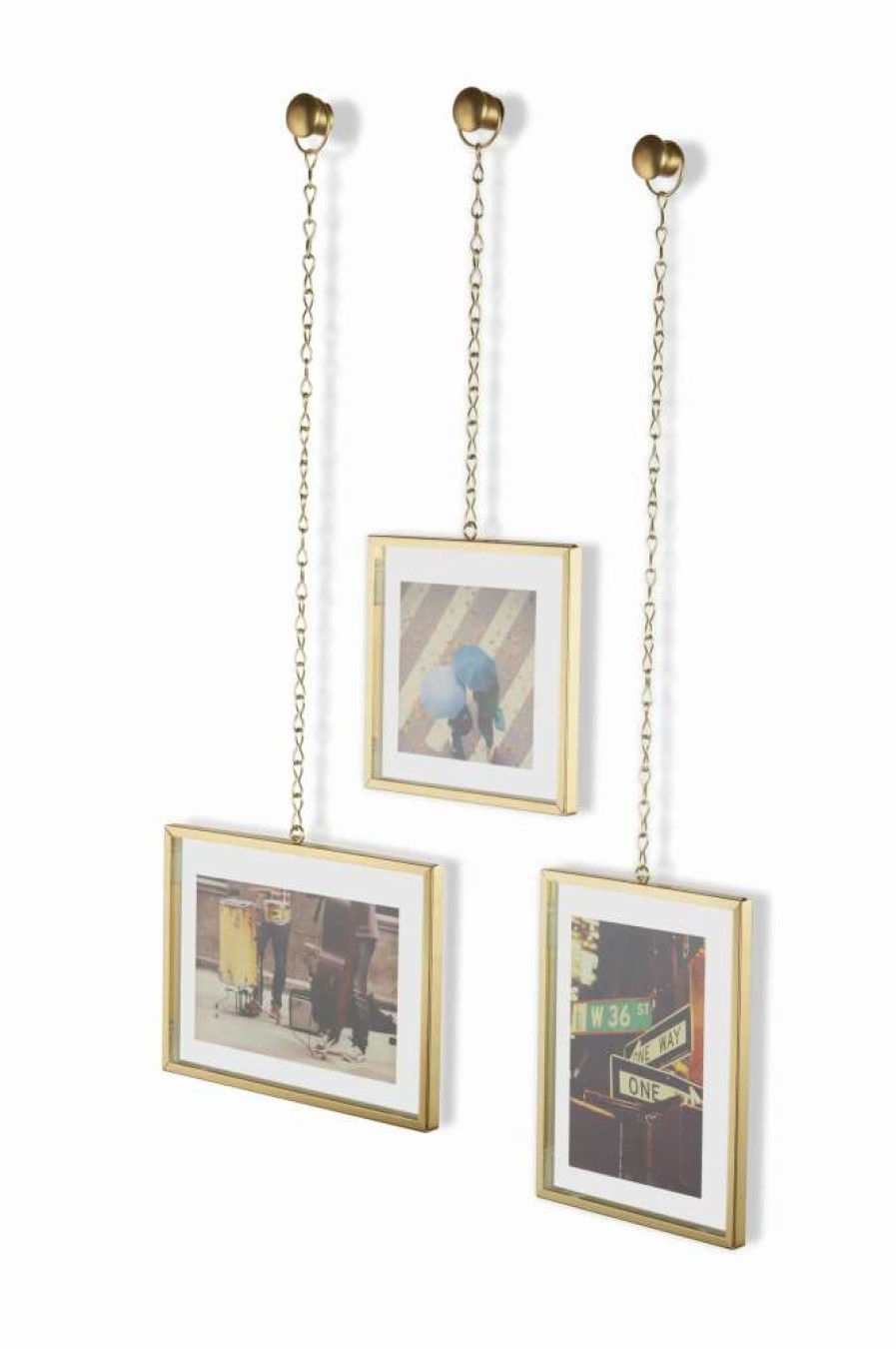 Home Accents * | Umbra Matte Brass Fotochain Photo Display