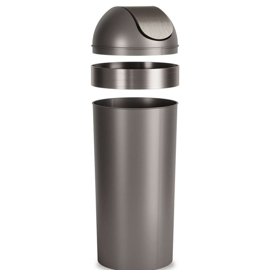 Storage * | Umbra Venti 16-Gallon (62L) Trash Can With Swing Top Lid