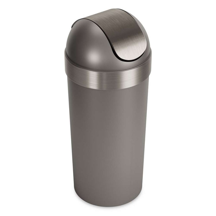 Storage * | Umbra Venti 16-Gallon (62L) Trash Can With Swing Top Lid