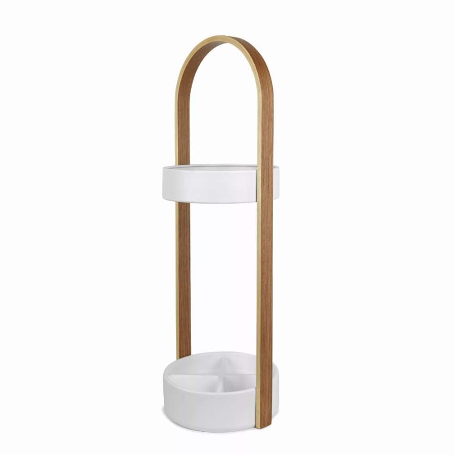 Storage * | Umbra Hub Umbrella Stand White/Natural