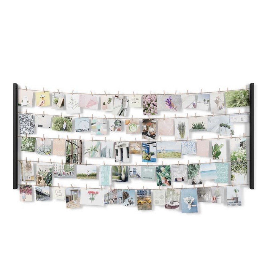 Home Accents * | Umbra Hangit Large Photo Display 26-In X 60-In Black