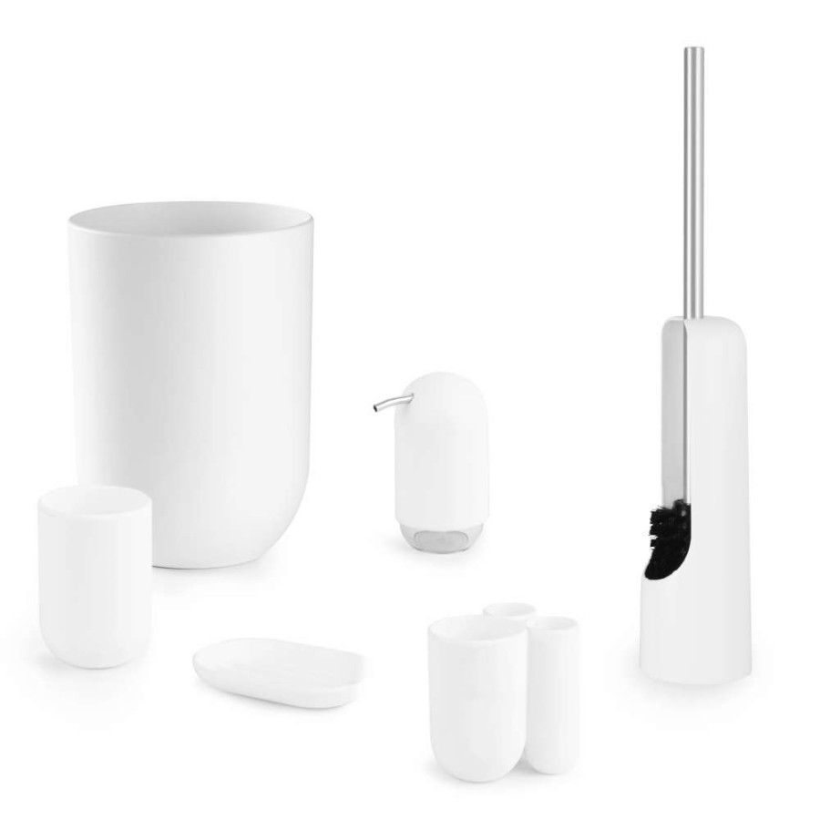 Hardware * | Umbra Touch White Toilet Brush