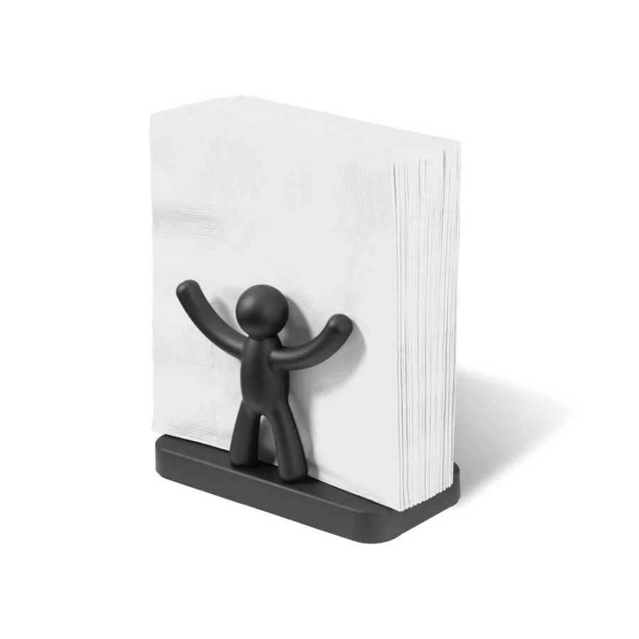 Storage * | Umbra Buddy 3.5-In X 3.5-In Black Napkin Holder