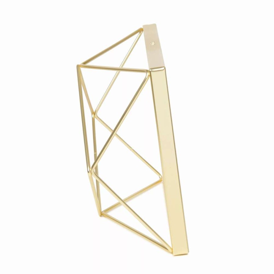 Home Accents * | Umbra 4 X 6 Matte Brass Prisma Photo Display