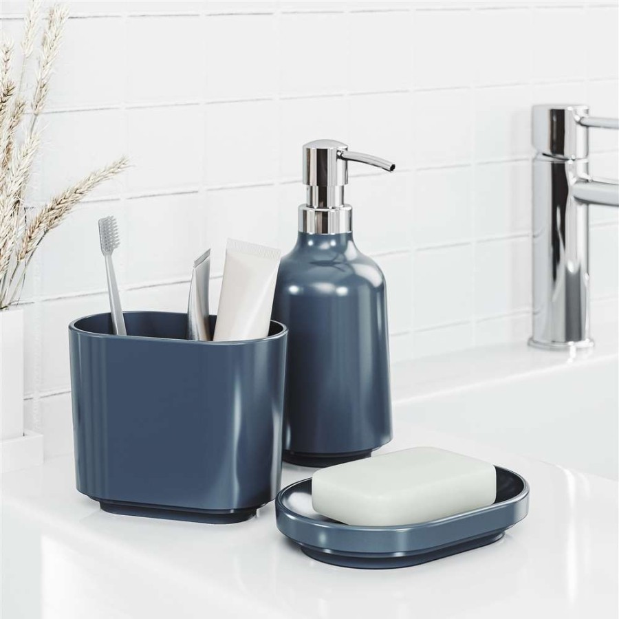 Bathroom Accessories * | Umbra Step Soap Pump Blue