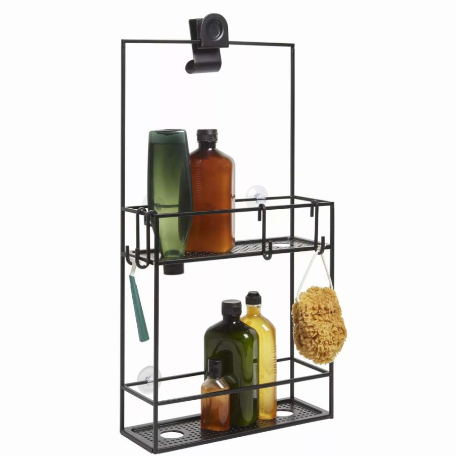 Hardware * | Umbra Flex 11.25-In Black Shower Caddy