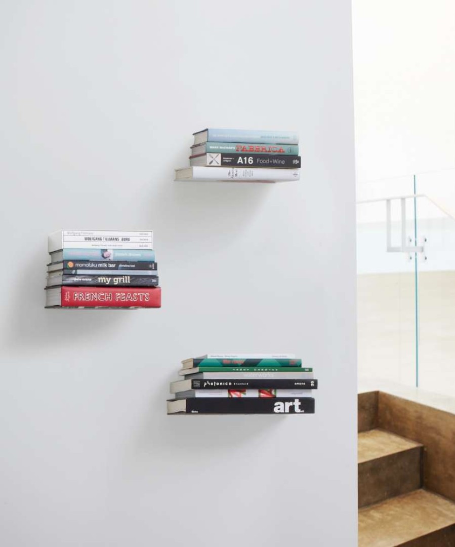 Storage * | Umbra Conceal Shelf Large Silver 3-Pack