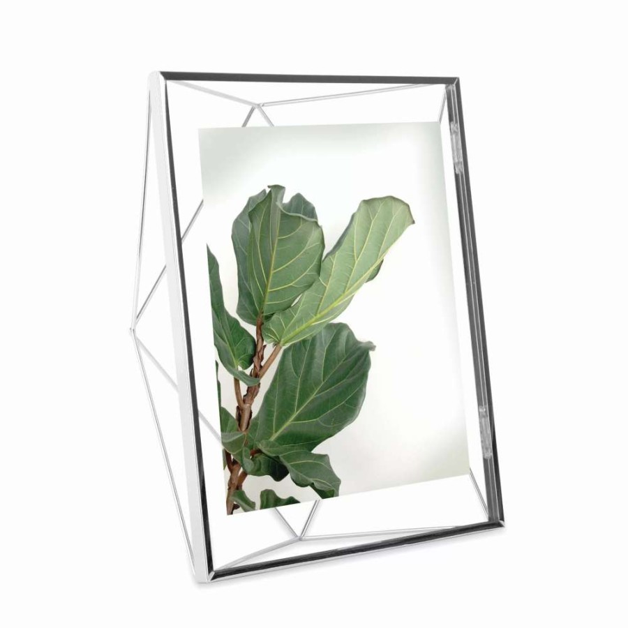 Home Accents * | Umbra 8 X 10 Chrome Prisma Photo Display