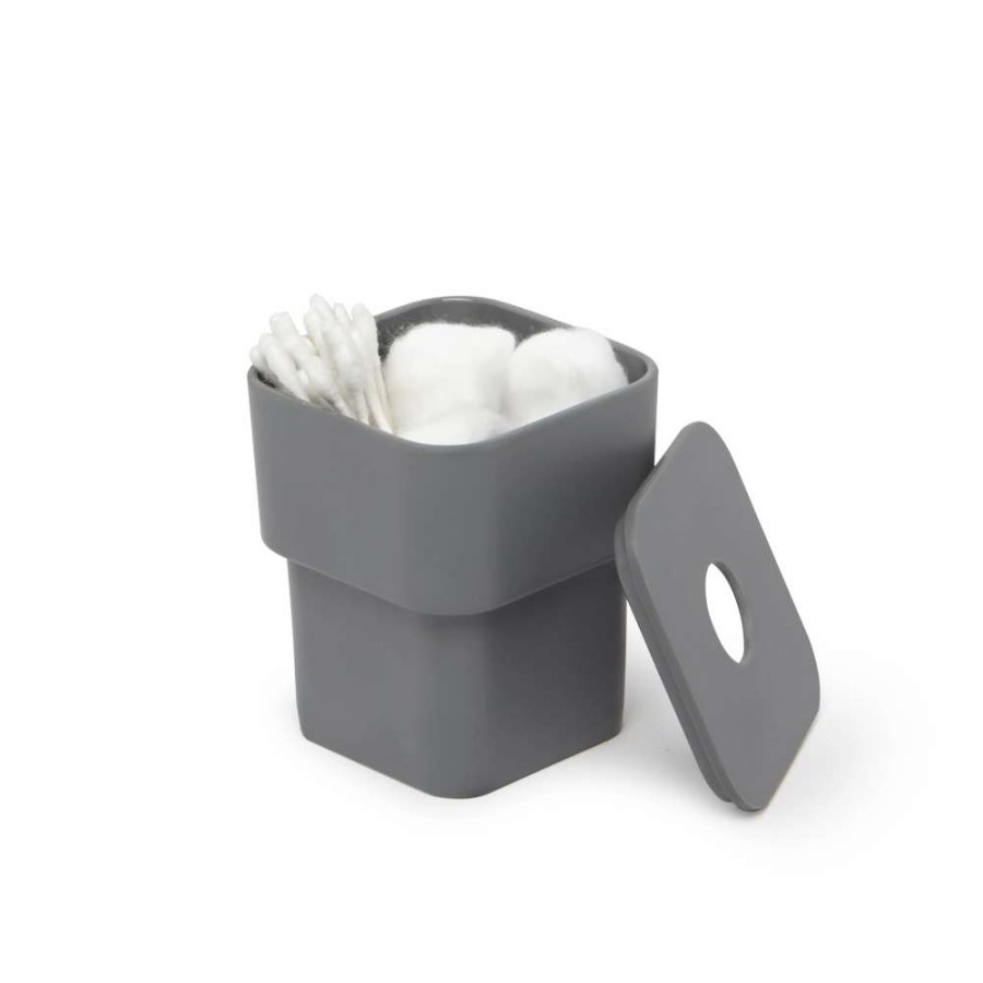 Bathroom Accessories * | Umbra Decorative Box With Removable Lid Charcoal