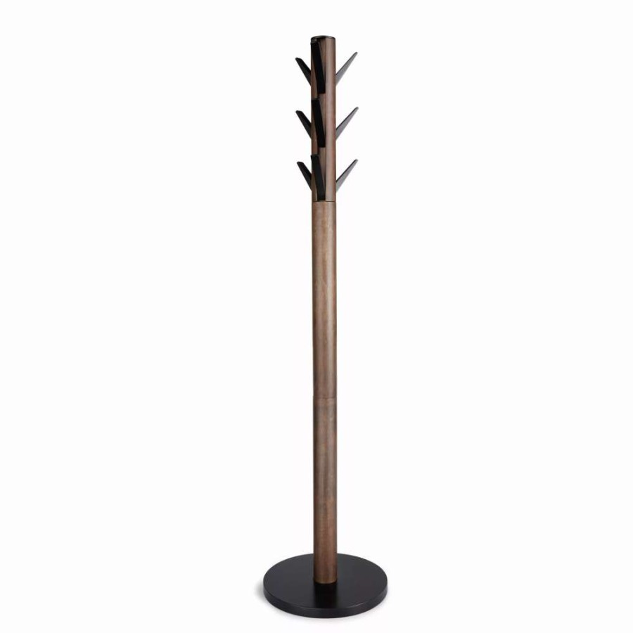 Storage * | Umbra Flapper Black And Walnut Coat Rack